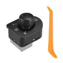 ACROPIX Volkswagenに対応・ジェッタ1999-2007用のカーパワーリアビューミラーリモートコントロールスイッチ 取り外しツール付き 1J195...