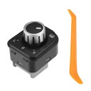 ACROPIX Volkswagenに対応JETTA MK5 2006-2011用のカーパワーリアビューミラーリモートコントロールスイッチ 取り外しツール付き5...