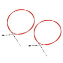 ACROPIX ユニバーサル 300cm 10FT 33C/3300 マリンボートスロットルシフトコントロールケーブル レッド Yamahaに対応船外機用 - ...