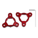 ACROPIX 19mm レッド アルミ合金 レーシング モーターサイクル ライダー C N C フォーク プリロードアジャスター - ほとんどのモーターサイク...