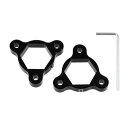 ACROPIX 22mm ブラッ ク アルミ合金 レーシング モーターサイクル ライダー C N C フォーク プリロードアジャスター - ほとんどのモーターサ...