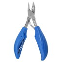 VOCOSTE キューティクルニッパー 甘皮 ニッパー ネイルニッパー 甘皮処理 ネイルケア ステンレス 13x7.7cm 青