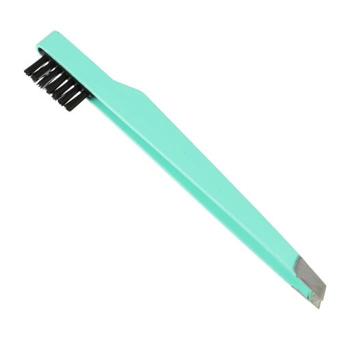 VOCOSTE 眉ブラシ 眉用はさみ 製眉クリップ 眉毛 携帯型 2in1眉毛修正ツール ステンレス 緑 VOCOSTE 眉ブラシ 眉用はさみ 製眉クリップ 眉毛 携帯型 2in1眉毛修正ツール ステンレス 緑