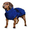 VOCOSTE ペット用 バスローブ 犬用バスタオル 吸水 速乾 調整可能 ペットコート 入浴 水泳 雨 ビーチ 青 L