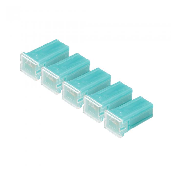 Hihaha 20A マイクロカートリッジヒューズ / エンジン内部用 FMM M-Case タイプヒューズ / 耐久性のあるプラスチックと金属 / 緑 5個