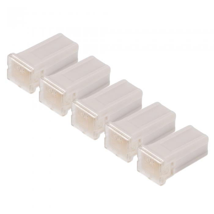 Hihaha 120A マイクロカートリッジヒューズ / エンジン内部用 FMM M-Case タイプヒューズ / 耐久性のあるプラスチックと金属 / ホワイト 5