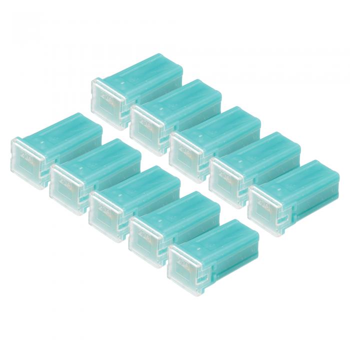 Hihaha 20A マイクロカートリッジヒューズ / エンジン内部用 FMM M-Case タイプヒューズ / 耐久性のあるプラスチックと金属 / 緑 10