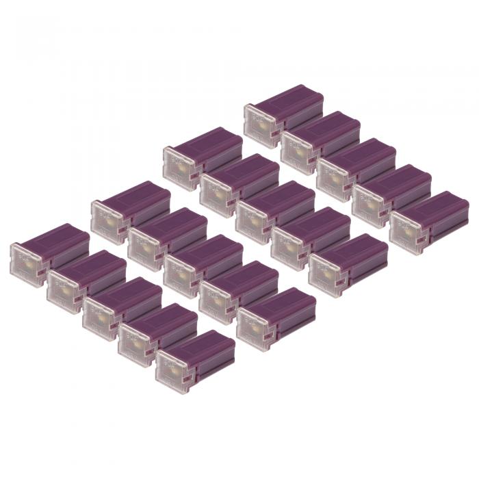 Hihaha 90A マイクロカートリッジヒューズ / エンジン内部用 FMM M-Case タイプヒューズ / 耐久性のあるプラスチックと金属 / パープル 20