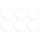 PATIKIL 350 mm プラスチッククラフトリング 6個 PP プラスチック ドリームキャッチャーリング マクラメ リース フローラル ラウンドフープリング DIY クラフト壁掛け結婚式の装飾用 ホワイト