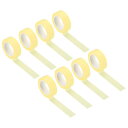 PATIKIL ホログラム和紙テープ 15 mm x 10 M 8ロール自己接着 マスキングステッカー DIYアートクラフトラッピング装飾用 イエロー