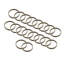 PATIKIL ビーズフープイヤリング 60個セット ラウンドビーズファインディング DIYクラフト宝石メイキング イヤリングネックレス用品(8mm ブロンズカ...