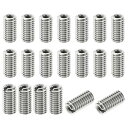 PATIKIL ネジアダプター スリーブレデューシングナット 20個 M5x0.8オス-M2.5x0.45メス インサートナット修理 ネジ減速機 ステンレス製ファスナー 10 mm(3)