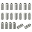 PATIKIL ネジアダプター スリーブレデューシングナット 20個 M10x1.5オス-M5x0.8メス インサートナット修理 ネジ減速機 ステンレス製ファスナー 20 mm(3)