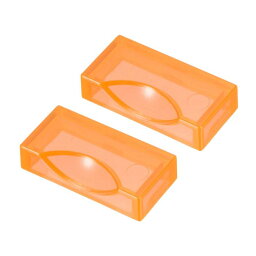 PATIKIL 2個入り 2 1/16“プールボール用プラスチックビリヤードロケーター スヌーカーボールホルダービリヤードボール位置マーカー オレンジ色