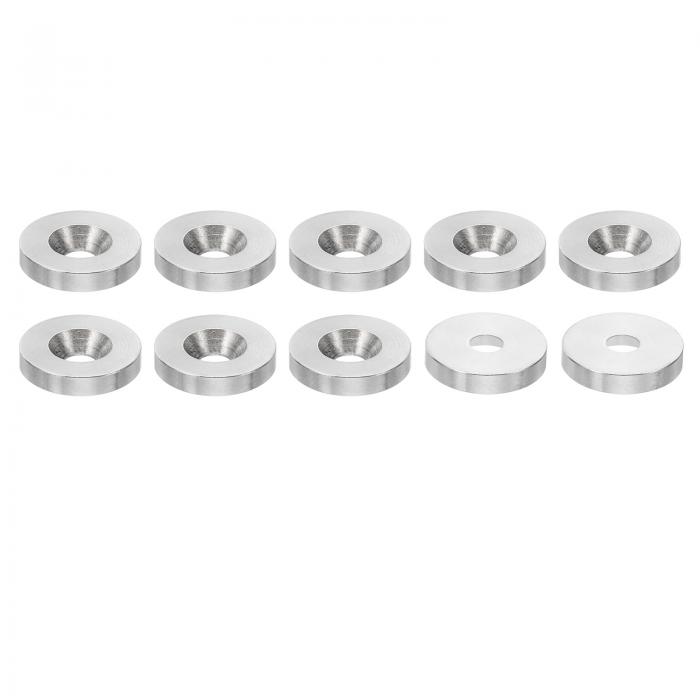 PATIKIL M4仕上げ皿座金 10個 16 mm直径 3 mm高さ ソリッド 304ステンレス鋼 CNC 仕上げカップワッシャ..