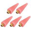 PATIKIL M5 x 0.8mm ワックス先端ドリルペン 5個セット ダイヤモンドペイントアクセサリー ドリルペン ワックス交換ヘッド ネイルラインストーンピッカー ネイルDIYクラフト ピンク