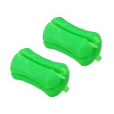 PATIKIL 釣り竿ホルダーストラップ 2個セット 8mm 高弾性ゴム製釣り竿クリップ フライフィッシング用アクセサリー 緑