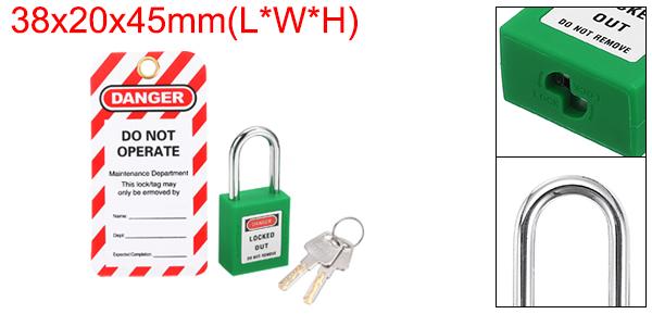 PATIKIL ロックアウト タグアウトロック キー付き ロトロック 安全 南京錠 ロックアウト 異なるキー ロックアウトタグ付き バルブステーションおよびデバイス用 スタイル1 緑