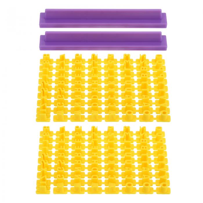 PATIKIL ポリマークレイ文字スタンプ 144個 アルファベットクレイスタンプナンバーカッター ポリマーク..