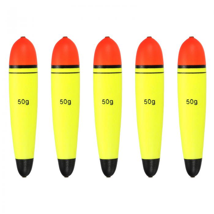 PATIKIL 1.8オンス 釣りスリップボバー 5個入り 海釣り・淡水釣り用 イエロー
