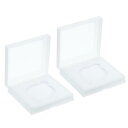 PATIKIL 55mmレンズフィルターケース 2個セット カメラフィルターケース ポータブル レンズフィルターボックス 防水 防塵 プラスチック製 写真フィルター収納用