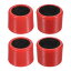 PATIKIL ラウンドビリヤードキューティップサンダー 4個パック ラバーキュープールティップシェーパーサンディングツールアクセサリー スヌーカースティック用 赤色