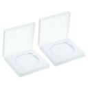 PATIKIL 82mmレンズフィルターケース 2個セット カメラフィルターケース ポータブル レンズフィルターボックス 防水 防塵 プラスチック製 写真フィルター収納用