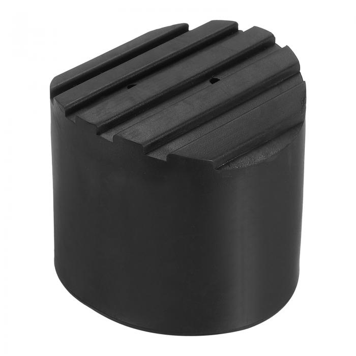 PATIKIL ラダーノンスリップフィート 90 mm 1個 ゴム製 ラウンド 足保護クッションクッション交換用 伸縮式折りたたみ延長はしご保護用 黒