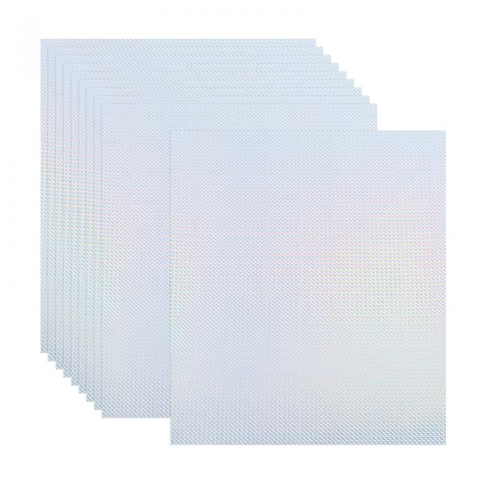 PATIKIL A4ホログラフィックカードストック 20枚入り メタリックな虹色ミラーペーパーステッカーフォイルボード スクラップブックポスターDIYクラフト スタイル3