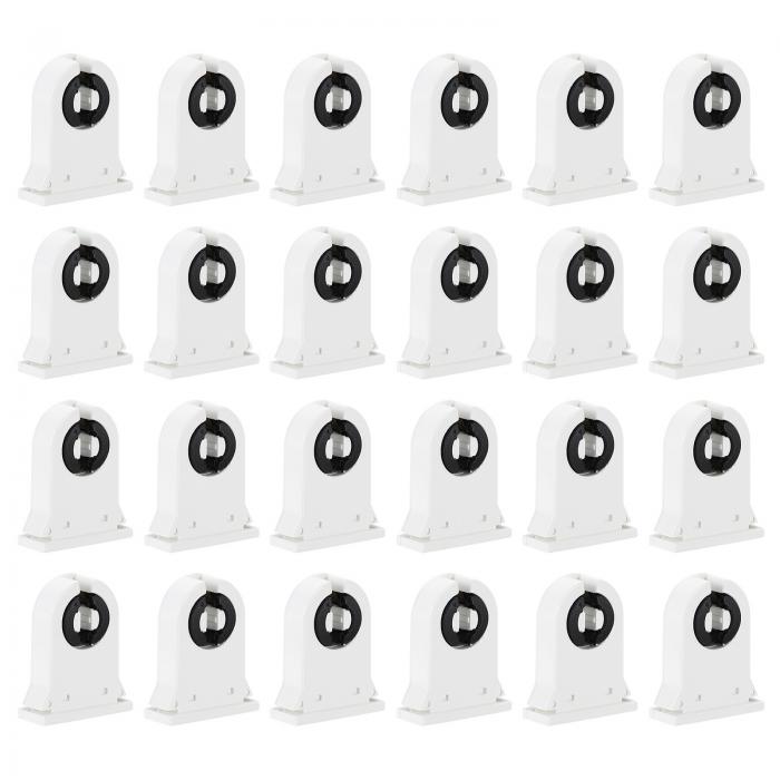 PATIKIL T8 蛍光灯ホルダー 24個 G13 ランプベース LED蛍光管 ライトソケット 500V ノンシャントターン..