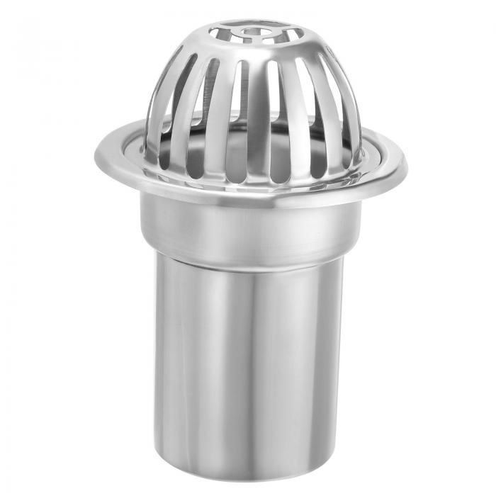 PATIKIL ドームガターガード ステンレス製ダウンスポットストレーナー ブロッキング防止ストレーナーフロアラインガタークリーニングツール バルコニーガーデンパティオ用 4