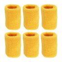 PATIKIL スポーツ用リストバンド 8x10cm 6個セット テニス バスケットボール ランニング用 吸汗性 あるコッ トンテリークロス製リストスウェットバ...