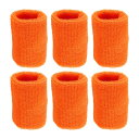 PATIKIL スポーツ用リストバンド 8x10cm 6個セット テニス バスケットボール ランニング用 吸汗性 あるコッ トンテリークロス製リストスウェットバ...