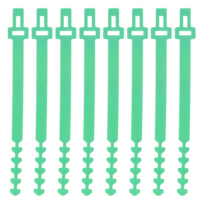 PATIKIL ツリーステークサポートバンド 8個 25 cm 再利用可能な園芸植物低木タイ 調整可能なインターロ..