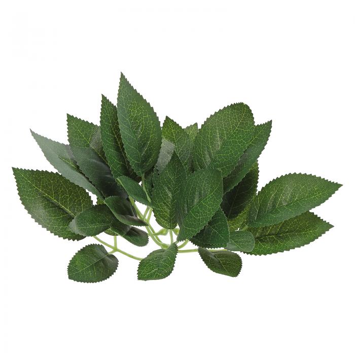 PATIKIL 12 x 26 cm 人工絹バラの葉 40個 人工緑の葉 フェイクの葉 フェイククラフトの葉 DIY ウェディングブーケ 家の装飾用