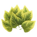 PATIKIL 13 x 8 cm 人工シルクひまわりの葉 40個 人工緑のフェイクリーフ