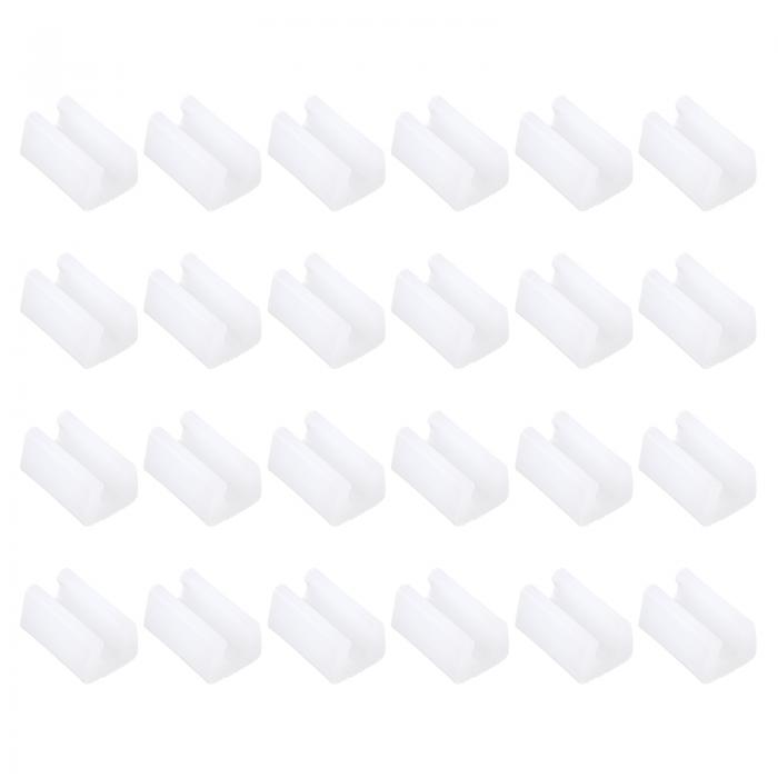 PATIKIL 10mm 長方形チェアレッグカバー 36個 プラスチック製滑り止め家具足保護カバー 床グライドチュ..