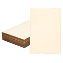 PATIKIL 220x150mm 木製パーツ 18個セット 未塗装 長方形木製シェイプ クリスマスパーティー クラフトプロジェクト用 自然な木製オーナメント(3)