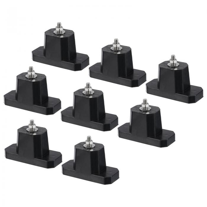 PATIKIL 4.33x1.81x2.36in マウンティングラバーパッドブ ラケット 8個セット 屋外エアコンコンデンサ..