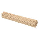 PATIKIL 3 mm x 20 cm ダボ棒 木の棒 100個 未仕上げ 木製ダボロッド 丸ダボ ハードウッドスティック DIY 工芸品や室内装飾用
