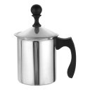 uxcell マニュアルホイップクリームディスペンサー 27oz/800mlのステンレス製ハンドヘルドDIYホイップクリームディスペンサー 蓋付き クリームホイ...