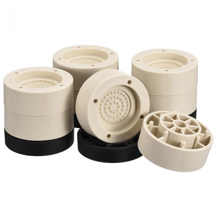 uxcell ラウンド家具リフター4セット 高さ2.36"調節可能なベッドリフトリフター テーブル デスク ソフ..