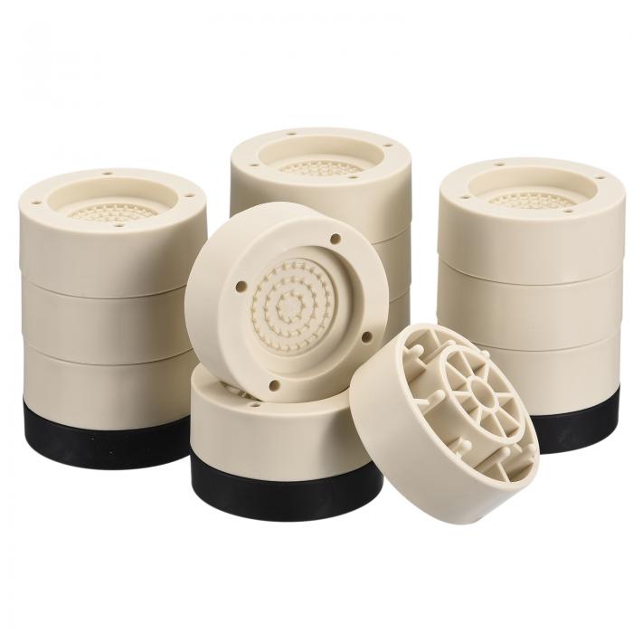 uxcell 丸い家具用ライザー4セット 高さ3.35" ベッドリフトライザー テーブル デスク ソファーレッグ ..