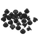 uxcell 25個 シリコンプラグ 5-5.5mm 穴に適したラバーラウンドスナップインロッキングホールプラグ 金属チューブ用 防水ホールプラグ 家具エンドキ...
