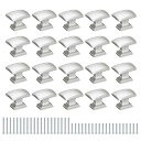 uxcell 20個セットのキッチンキャビネットノブ 1.2