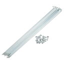 X AUTOHAUX 12本入り 14G Jベンド自転車用亜鉛メッキスポーク 220mm 8.66