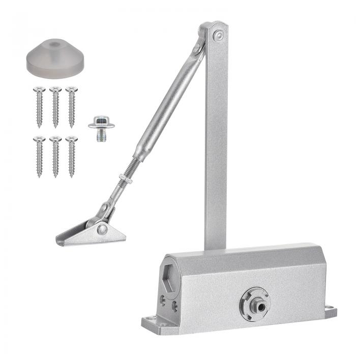 uxcell ドアクローザー 自動ドアクローザー 中程度 スプリング油圧式オートドアクローザー 65-85kg 屋..