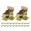 uxcell 2個セット 90度自己ロックヒンジレッグ レッグフィッティングアングルブレース折りたたみブ ラケット 折りたたみテーブル 作業台 ベッドレッグ マ...