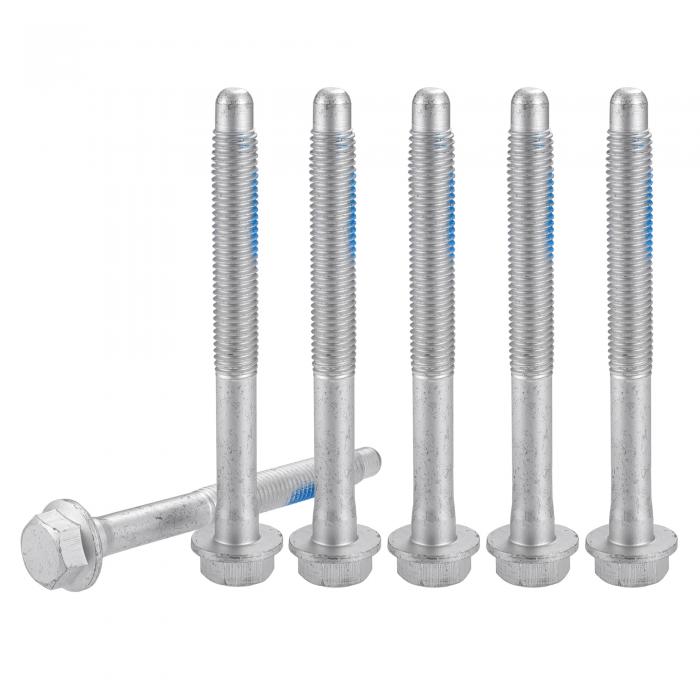 X AUTOHAUX 6個セット 11519402 新しいキャブボディアセンブリマウントクッションボルトM12x1.75x120 10.9グレードのマイルドスチール Chevroletに対応シルバラード1500 4.3L 4.8L 5.3L 6.0L 2004-2007