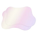 uxcell アクリル製不規則なコースター2個セット クリエイティブな雲の形のコーヒーカップコースター キッチンバー用のダイニングテーブル装飾品 マルチカラー(...